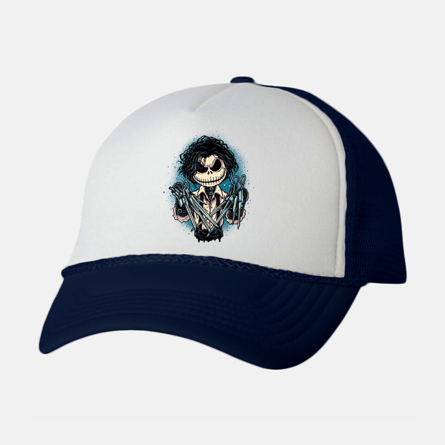 Nightmare About Scissors-unisex trucker hat-momma_gorilla