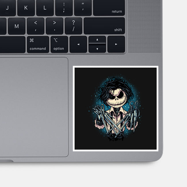 Nightmare About Scissors-none glossy sticker-momma_gorilla