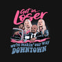 Downtown Drivin-none glossy sticker-momma_gorilla