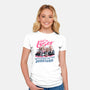 Downtown Drivin-womens fitted tee-momma_gorilla