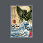 Great Old One In Japan-none removable cover w insert throw pillow-DrMonekers