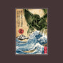 Great Old One In Japan-none removable cover w insert throw pillow-DrMonekers