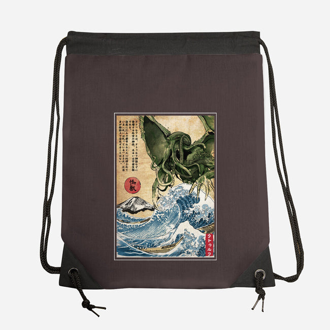 Great Old One In Japan-none drawstring bag-DrMonekers