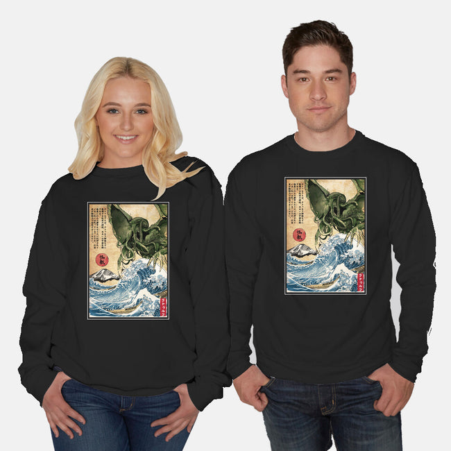 Great Old One In Japan-unisex crew neck sweatshirt-DrMonekers