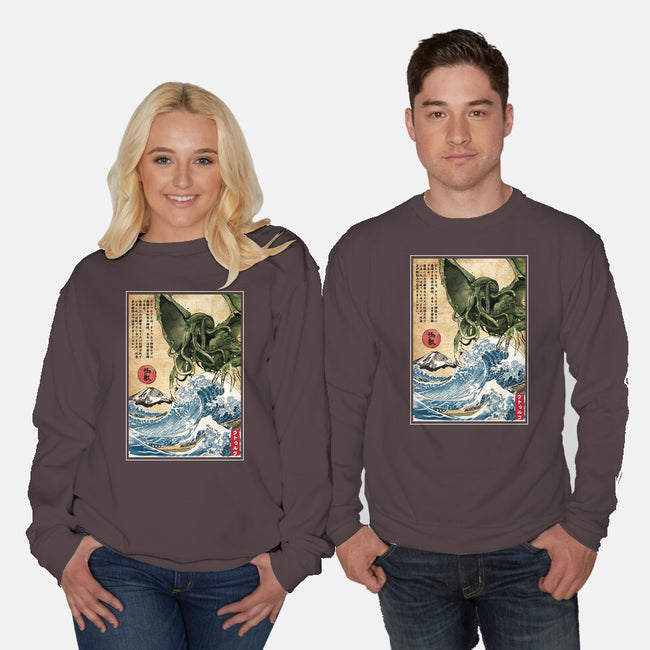 Great Old One In Japan-unisex crew neck sweatshirt-DrMonekers