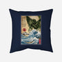 Great Old One In Japan-none removable cover w insert throw pillow-DrMonekers