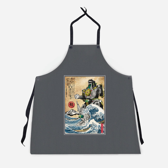 Dragonzord In Japan-unisex kitchen apron-DrMonekers