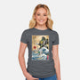 Dragonzord In Japan-womens fitted tee-DrMonekers