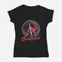 Bonfire Moonlight-womens v-neck tee-Logozaste