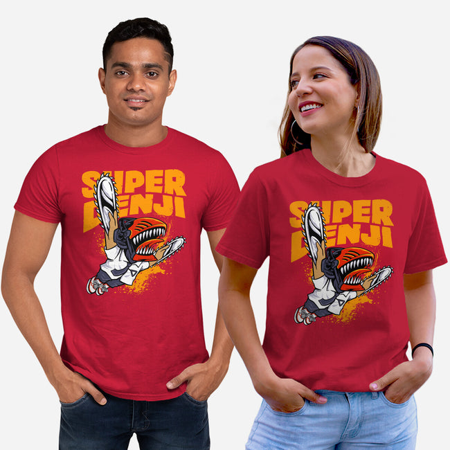 Flying Chainsawman-unisex basic tee-spoilerinc