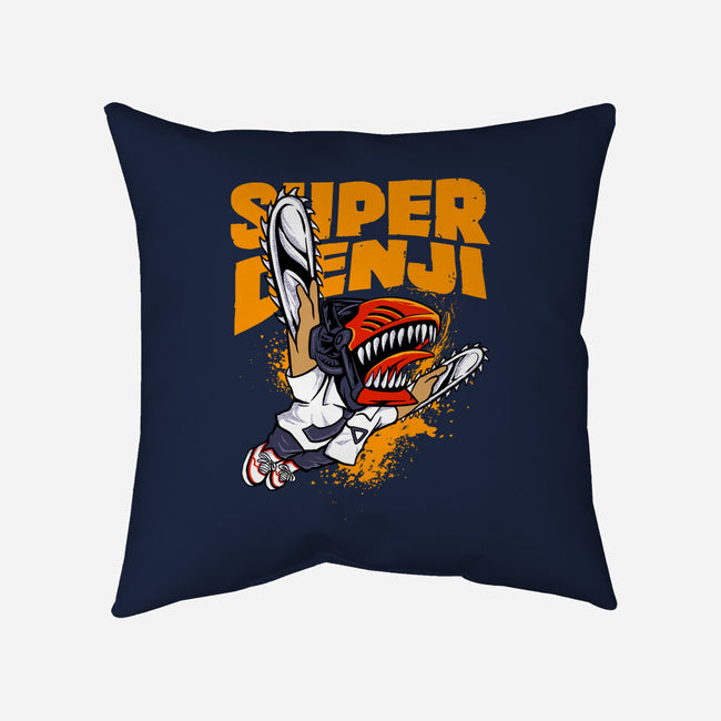 Flying Chainsawman-none removable cover w insert throw pillow-spoilerinc