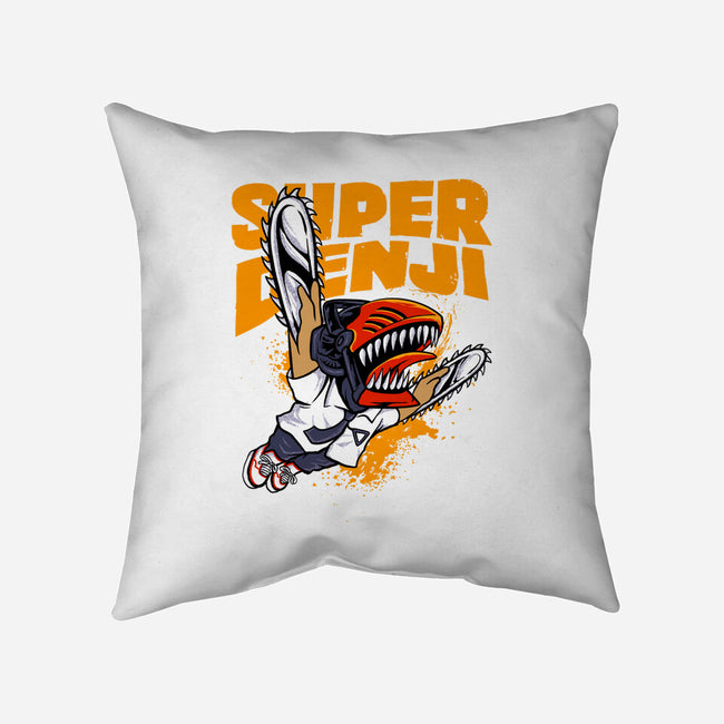 Flying Chainsawman-none removable cover w insert throw pillow-spoilerinc