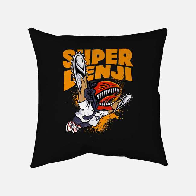 Flying Chainsawman-none removable cover throw pillow-spoilerinc