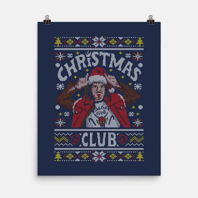 Christmas Club-none matte poster-Olipop