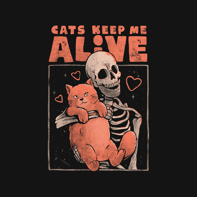 Cats Keep Me Alive-womens basic tee-eduely