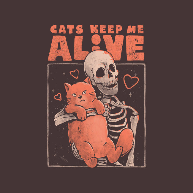 Cats Keep Me Alive-none fleece blanket-eduely