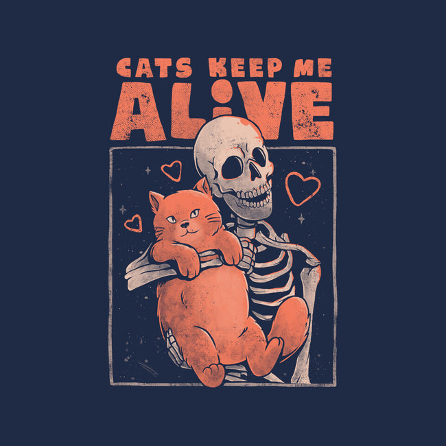 Cats Keep Me Alive-youth basic tee-eduely