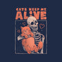 Cats Keep Me Alive-womens basic tee-eduely