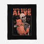 Cats Keep Me Alive-none fleece blanket-eduely