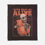 Cats Keep Me Alive-none fleece blanket-eduely