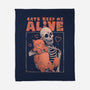 Cats Keep Me Alive-none fleece blanket-eduely