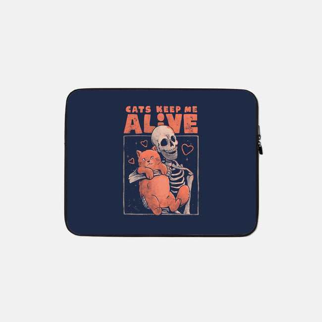 Cats Keep Me Alive-none zippered laptop sleeve-eduely