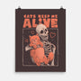 Cats Keep Me Alive-none matte poster-eduely