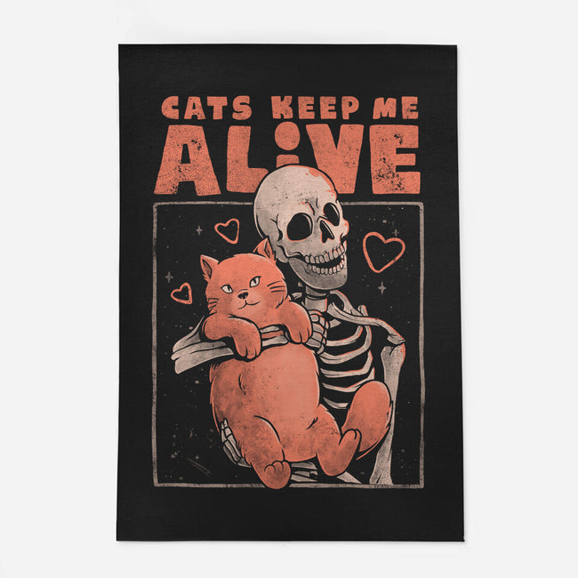 Cats Keep Me Alive-none outdoor rug-eduely