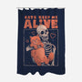 Cats Keep Me Alive-none polyester shower curtain-eduely