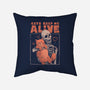 Cats Keep Me Alive-none removable cover w insert throw pillow-eduely