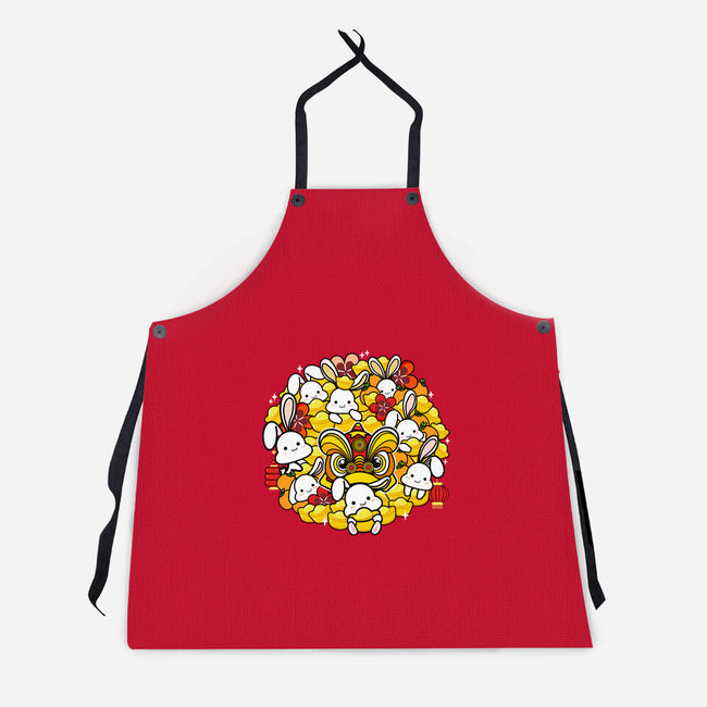 Prosperous Rabbit Year-unisex kitchen apron-bloomgrace28