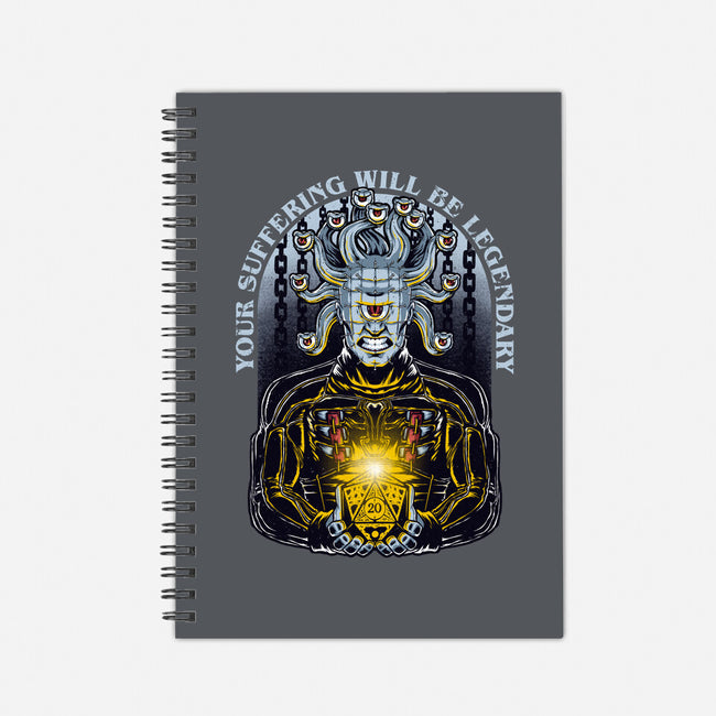 Your Suffering Will Be Legendary-none dot grid notebook-The Inked Smith