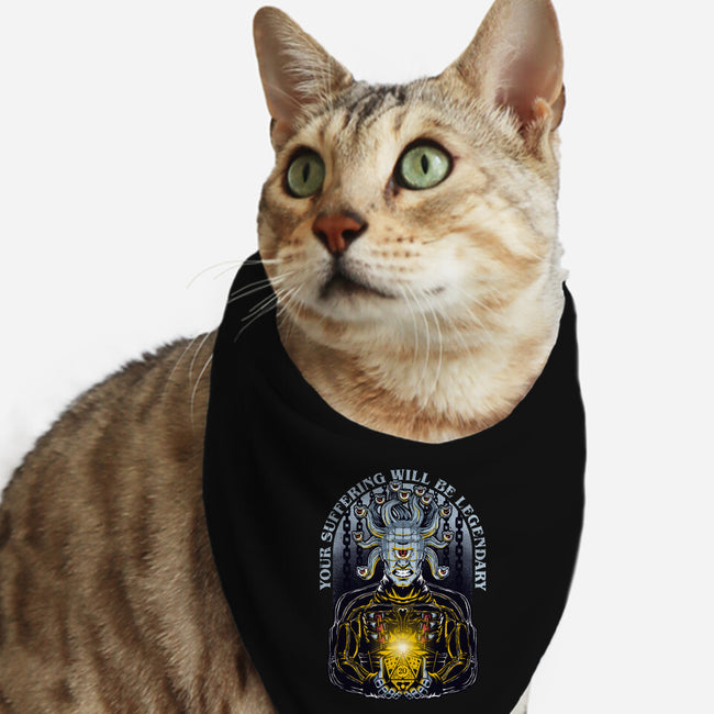 Your Suffering Will Be Legendary-cat bandana pet collar-The Inked Smith