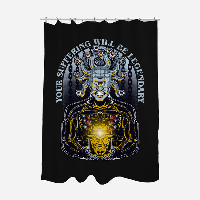 Your Suffering Will Be Legendary-none polyester shower curtain-The Inked Smith
