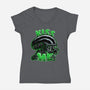 Alien Kiss Me-womens v-neck tee-Studio Mootant