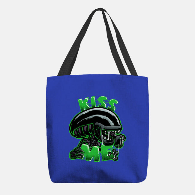 Alien Kiss Me-none basic tote bag-Studio Mootant