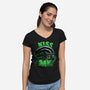 Alien Kiss Me-womens v-neck tee-Studio Mootant