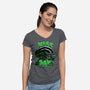 Alien Kiss Me-womens v-neck tee-Studio Mootant