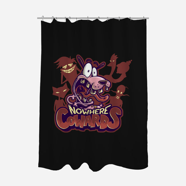 Nowhere Cowards-none polyester shower curtain-Studio Mootant