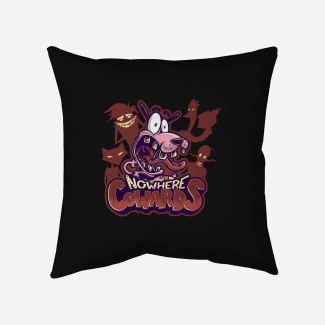 Nowhere Cowards-none removable cover throw pillow-Studio Mootant