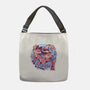 Sky Flower Fox-none adjustable tote bag-TechraNova