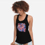 Sky Flower Fox-womens racerback tank-TechraNova