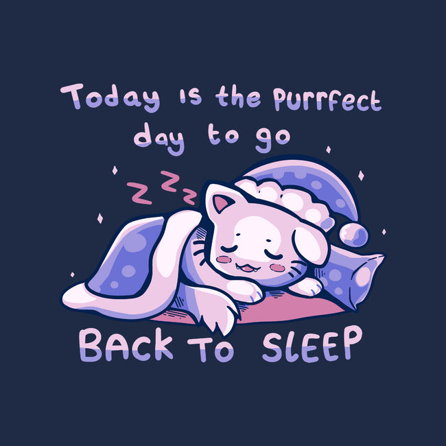 Purrfect Day For Sleep-none basic tote bag-TechraNova
