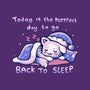Purrfect Day For Sleep-womens fitted tee-TechraNova