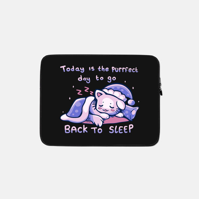 Purrfect Day For Sleep-none zippered laptop sleeve-TechraNova