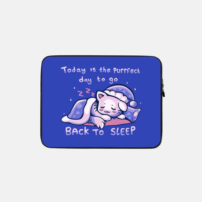 Purrfect Day For Sleep-none zippered laptop sleeve-TechraNova