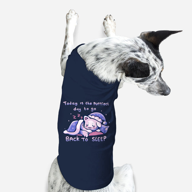 Purrfect Day For Sleep-dog basic pet tank-TechraNova