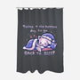 Purrfect Day For Sleep-none polyester shower curtain-TechraNova