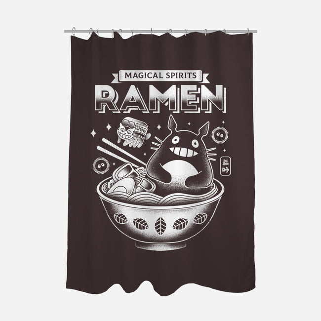 Magical Spirits Ramen-none polyester shower curtain-Logozaste