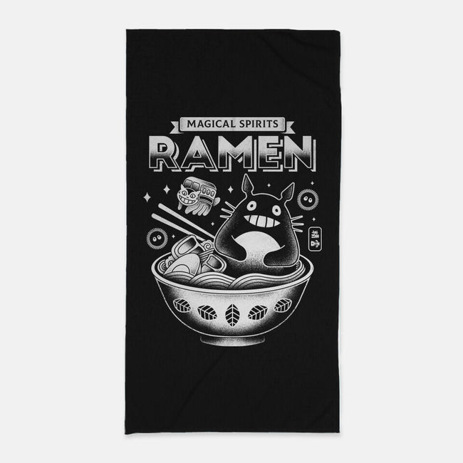 Magical Spirits Ramen-none beach towel-Logozaste